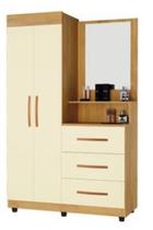 Cômoda Roupeiro ONIX FREIJÓ/PÉROLA