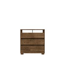 Comoda San José Com 3 Gavetas Cor Malbec 90x96 Para Tv Até 39 Polegadas EdeCasaMoveis