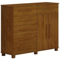 Cômoda São Paulo Cinamomo 2 Portas 6 Gavetas Leifer Móveis