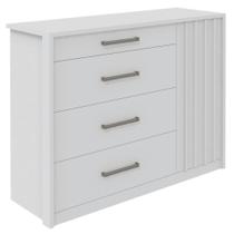 Cômoda Sapateira 1 Porta 4 Gavetas Branco Palacius Caemmun Cômoda Sapateira 1 Porta 4 Gavetas Branco Palacius Caemmun