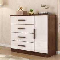 Cômoda Sapateira 1 Porta 4 Gavetas Genova Plus