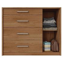 Cômoda Sapateira 1 Porta 4 Gavetas Marrom Palacius Caemmun Cômoda Sapateira 1 Porta 4 Gavetas Marrom Palacius Caemmun