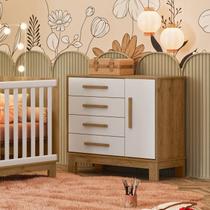 Cômoda Sapateira 1 Porta com 4 Gavetas Q Encanto Slim