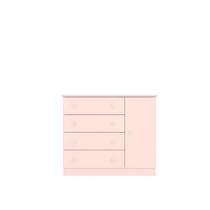 Cômoda Sapateira 1 Pt/4 Gav Doce Sonho Rosa 2561 - Qmovi