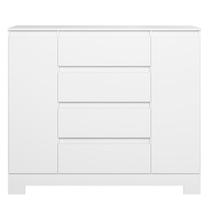 Cômoda Sapateira 2 Portas 4 Gavetas Ena Branco/Quadriflex
