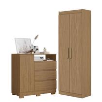 Cômoda Sapateira 2014143 e Armário Multiuso 2000191 Atacama - Aramóveis Cômoda Sapateira 2014143 e Armário Multiuso 2000191 Atacama - Aramóveis