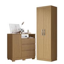 Cômoda Sapateira 2014143 e Armário Multiuso New 2000192 Atacama - Aramóveis Cômoda Sapateira 2014143 e Armário Multiuso New 2000192 Atacama - Aramóveis