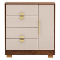 Comoda Sapateira 4 Gavetas 1 Porta 93 Cm 20033 Imbuia Fendi Vlr Comoda Sapateira 4 Gavetas 1 Porta 93 Cm 20033 Imbuia Fendi Vlr