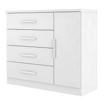 Cômoda Sapateira 4 Gavetas 1 Porta Genova Plus Zanzini