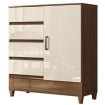 Cômoda Sapateira 4 Gavetas 1 Porta Maia - SANTOS ANDIRA Cômoda Sapateira 4 Gavetas 1 Porta Maia - SANTOS ANDIRA