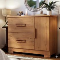 Cômoda Sapateira 4 Gavetas 1 Porta Multiuso para Quarto Grande Adulto Organizador Roupas Bréscia Cômoda Sapateira 4 Gavetas 1 Porta Multiuso para Quarto Grande Adulto Organizador Roupas Bréscia