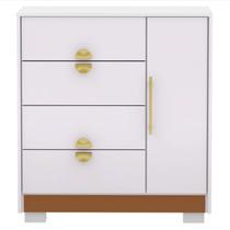 Comoda Sapateira 4 Gavetas 1P 93 cm 20033 Branco Camarim VLR