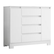 Cômoda Sapateira 4 Gavetas 2 Portas Boston Flex Cômoda Sapateira 4 Gavetas 2 Portas Boston Flex
