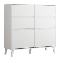 Cômoda Sapateira 4 Gavetas 2 Portas Kansas