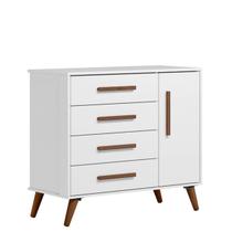 Cômoda Sapateira 4 Gavetas e 1 Porta Retrô Q Charm - ÉdeCasaMóveis Cômoda Sapateira 4 Gavetas e 1 Porta Retrô Q Charm - ÉdeCasaMóveis