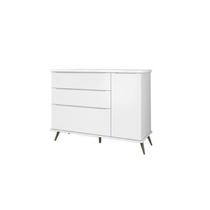 Cômoda Sapateira Alice Sapateira Branco Pés Palito 100% MDF - Bela Móveis