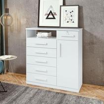 Cômoda Sapateira Ambiente Da Vinci Branco Brilho - Lopas Cômoda Sapateira Ambiente Da Vinci Branco Brilho - Lopas