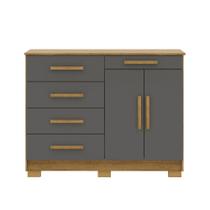 Cômoda Sapateira Armario Multiuso Sirius Nature/Alasca - MABE MAGAZINE