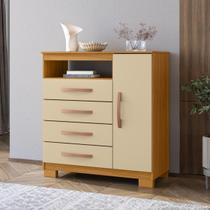 Cômoda Sapateira Aspen 4 Gavetas 1 Porta 100% MDP Organizador para Quarto Casal e Solteiro Cômoda Sapateira Aspen 4 Gavetas 1 Porta 100% MDP Organizador para Quarto Casal e Solteiro