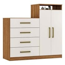 Cômoda Sapateira áurea Amêndola Touch Off White Demóbile