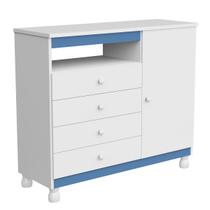 Cômoda Sapateira Bebê Baby Bela 1 Porta 4 Gavetas Grandes Reforçada Armário Multifuncional Corrediça Telescópicas Cômoda Sapateira Bebê Baby Bela 1 Porta 4 Gavetas Grandes Reforçada Armário Multifuncional Corrediça Telescópicas