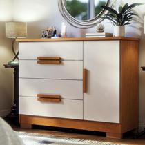 Cômoda Sapateira Bréscia 4 Gavetas e 1 Porta Moderna para Quarto Casal ou Solteiro em MDF MDP de Alta Qualidade Cômoda Sapateira Bréscia 4 Gavetas e 1 Porta Moderna para Quarto Casal ou Solteiro em MDF MDP de Alta Qualidade