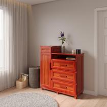 Cômoda Sapateira com Espelho 1 Porta 3 Gavetas e Porta Jóias Cuiabá