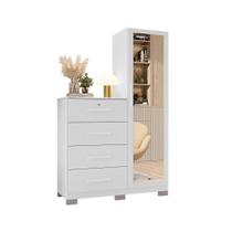 Cômoda Sapateira CR 4 Gavetas Cor Branco