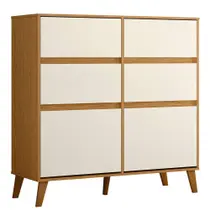 Cômoda Sapateira Dora 2 Portas e 4 Gavetas - Móveis Albatroz Cômoda Sapateira Dora 2 Portas e 4 Gavetas - Móveis Albatroz