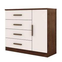 Cômoda Sapateira Gênova Plus Jacarandá Off White Zanzini