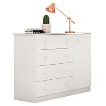 Cômoda Sapateira Helena 4 Gavetas Branco para Quarto Infantil de Bebê Infantil - Phoenix Baby Cômoda Sapateira Helena 4 Gavetas Branco para Quarto Infantil de Bebê Infantil - Phoenix Baby