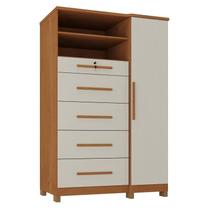 Cômoda Sapateira Imperial 1 Porta 5 Gavetas Cinamomo Areia Fosco - Zanzini - Zanzini Móveis Cômoda Sapateira Imperial 1 Porta 5 Gavetas Cinamomo Areia Fosco - Zanzini - Zanzini Móveis