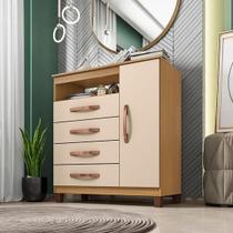 Comoda sapateira incorplac cannes/modena 1p 4g carvalho/off white