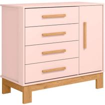 Cômoda Sapateira Infantil 1 Porta 4 Gavetas Feitiço Rosa Cômoda Sapateira Infantil 1 Porta 4 Gavetas Feitiço Rosa