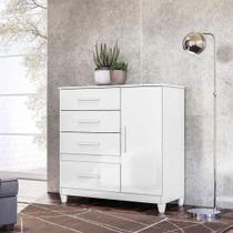 Cômoda Sapateira Infantil Ambiente Vênus Branco Com Pés - Moval