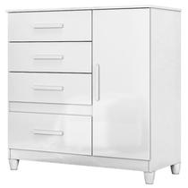 Cômoda Sapateira Infantil Vênus Branco Flex com Pés - Moval