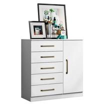 Cômoda Sapateira Milão 2014145 Branco Brilho - Aramóveis