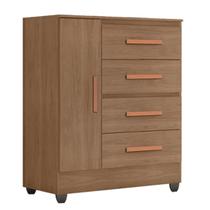 Cômoda Sapateira para Quarto 1 Porta 4 Gavetas Lisa Carvalho Oak Cômoda Sapateira para Quarto 1 Porta 4 Gavetas Lisa Carvalho Oak