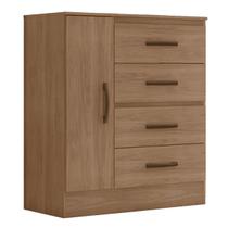 Cômoda Sapateira para Quarto 1 Porta 4 Gavetas Lisa