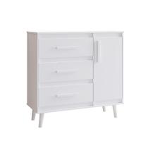 Cômoda Sapateira Pé Palito 1 Porta 3 Gavetas Lima Branco Cômoda Sapateira Pé Palito 1 Porta 3 Gavetas Lima Branco
