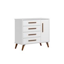 Cômoda Sapateira Q Encanto Retro Branco - Qmovi
