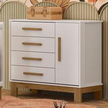 Cômoda Sapateira Q Encanto Slim 4355 Branco Acetinado Ambiente - Qmovi Cômoda Sapateira Q Encanto Slim 4355 Branco Acetinado Ambiente - Qmovi