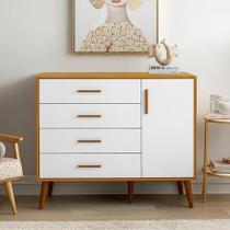 Comoda sapateira reller isis 4gav 1p branco/savana