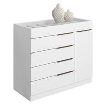 Cômoda Sapateira Sevilha 2004147 Branco Brilho - Aramóveis Cômoda Sapateira Sevilha 2004147 Branco Brilho - Aramóveis