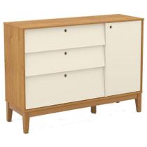 Cômoda Sapateira Unique Freijó Off White Eco Wood - Matic