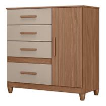 Cômoda Sapateira Vênus 1 Porta e 4 Gavetas com Pés - Moval