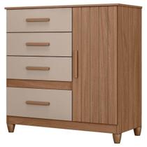 Cômoda Sapateira Vênus Carvalho Fendi Com Pés - Moval