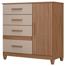 Cômoda Sapateira Vênus Carvalho Fendi com Pés - Moval