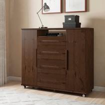 Cômoda Sapateira Versátil 2 Portas 4 Gavetas