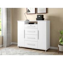 Cômoda Sapateira Versátil 2 Portas 4 Gavetas